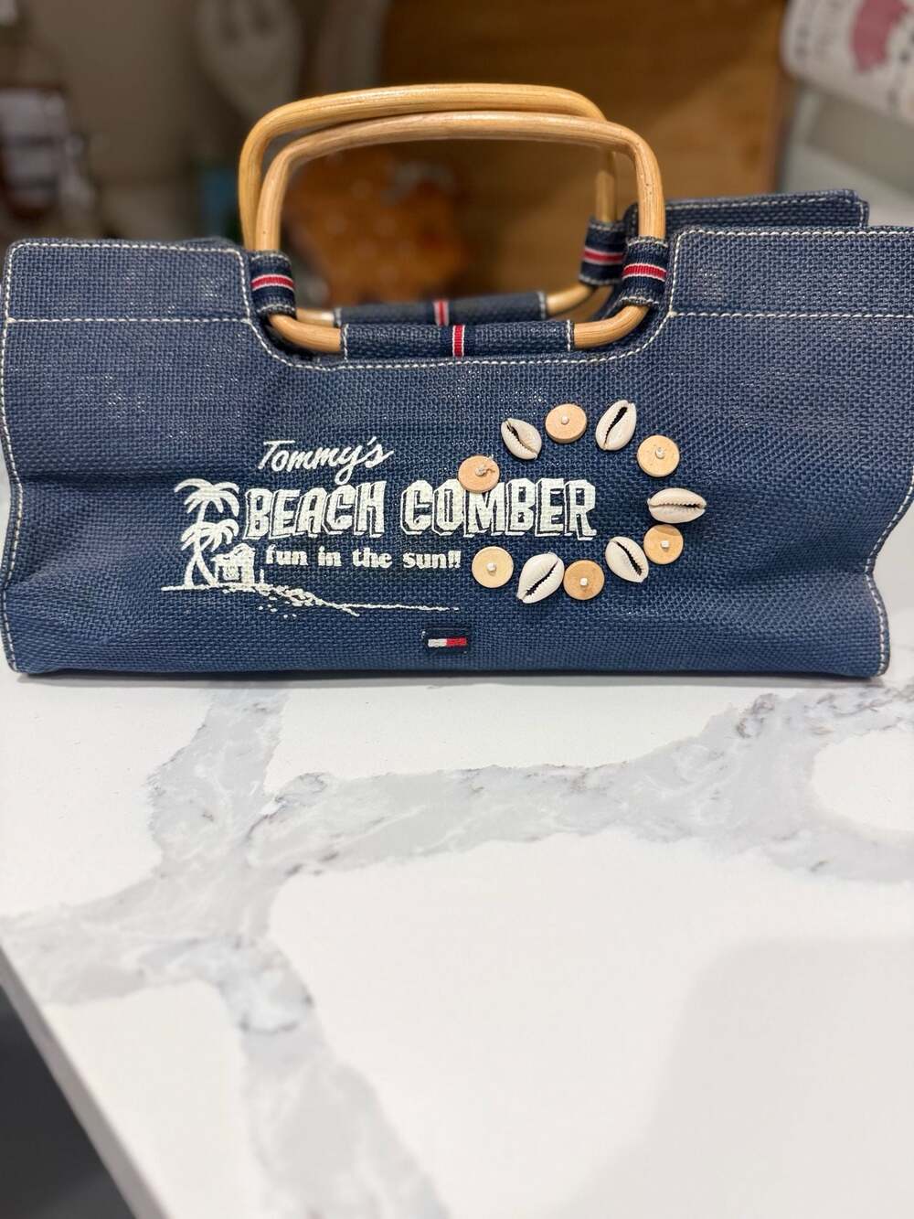 Vintage Y2K Tommy Hilfiger Beach Comber  Tote Bag